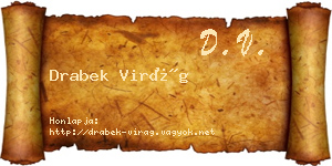 Drabek Virág névjegykártya