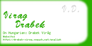 virag drabek business card